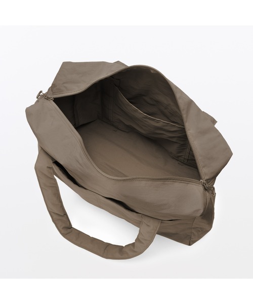 無印良品（MUJI） 旅行 再生ナイロンたためるボストンバッグ 18L 約