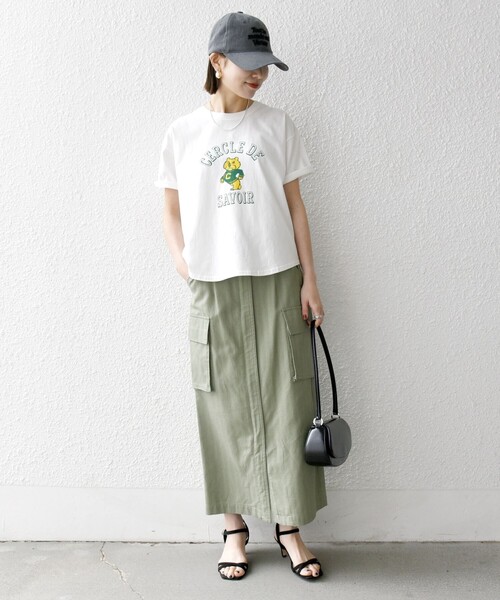 「SHIPS any」 「THEKNiTS」半袖Tシャツ ONE SIZE グレー レディース_画像2