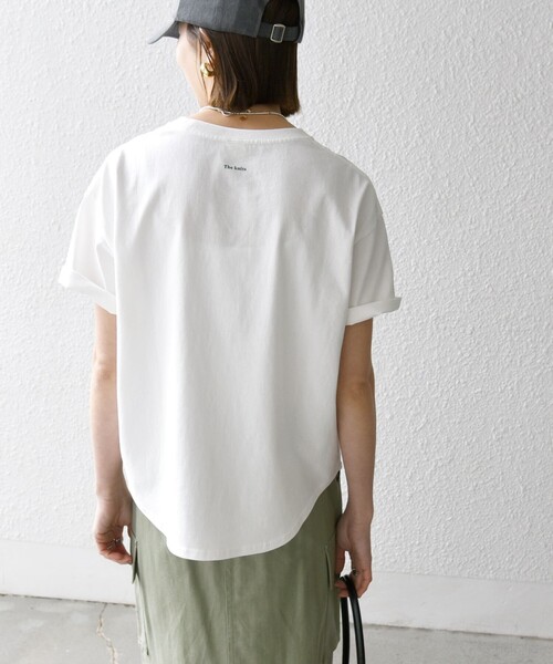 「SHIPS any」 「THEKNiTS」半袖Tシャツ ONE SIZE グレー レディース_画像5