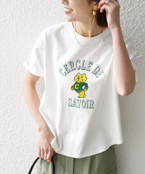 「SHIPS any」 「THEKNiTS」半袖Tシャツ ONE SIZE グレー レディース_画像9