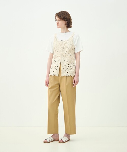 tシャツ コットンロゴプリント Tシャツ レディースの画像