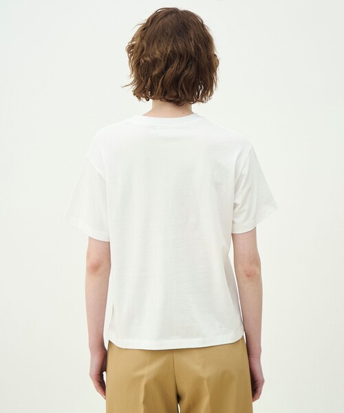 tシャツ コットンロゴプリント Tシャツ レディースの画像