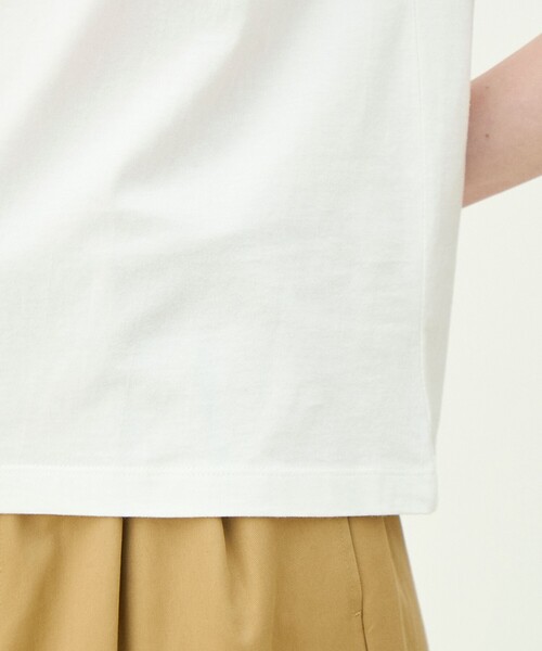 tシャツ コットンロゴプリント Tシャツ レディースの画像