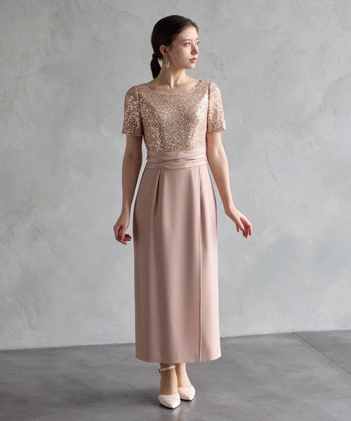 「AIMER」 半袖ワンピース MEDIUM ブラック レディース_画像2