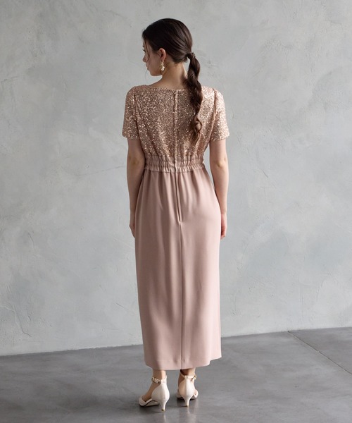 「AIMER」 半袖ワンピース MEDIUM ブラック レディース_画像3