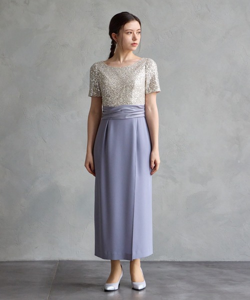 「AIMER」 半袖ワンピース MEDIUM ブラック レディース_画像5
