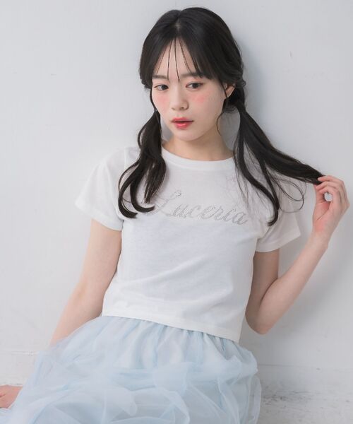 Emsexcite（エムズエキサイト） tシャツ 半袖 キラキラスターロゴT