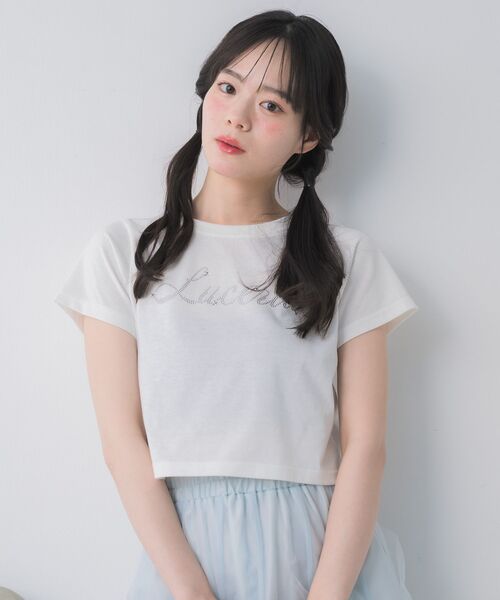 tシャツ 半袖 キラキラスターロゴTシャツ レディース | Emsexcite | 06