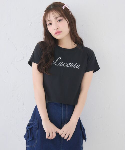 EMSEXCITE - Emsexcite  エムズエキサイト Tシャツ カットソー サイズMトップス Emsexcite（エムズエキサイト） tシャツ 半袖 キラキラスターロゴT
