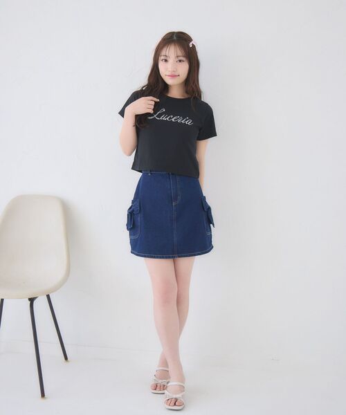 tシャツ 半袖 キラキラスターロゴTシャツ レディース | Emsexcite | 15