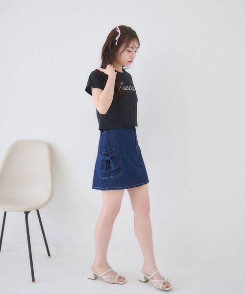 tシャツ 半袖 キラキラスターロゴTシャツ レディース | Emsexcite | 16