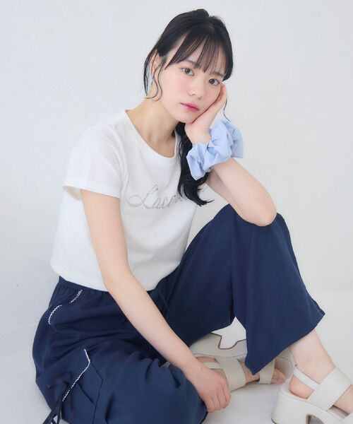 Emsexcite（エムズエキサイト） tシャツ 半袖 キラキラスターロゴT