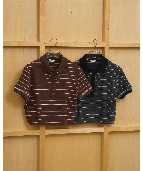 TODAYFUL トゥデイフル todayful tシャツ 半袖 Border Polo Tops