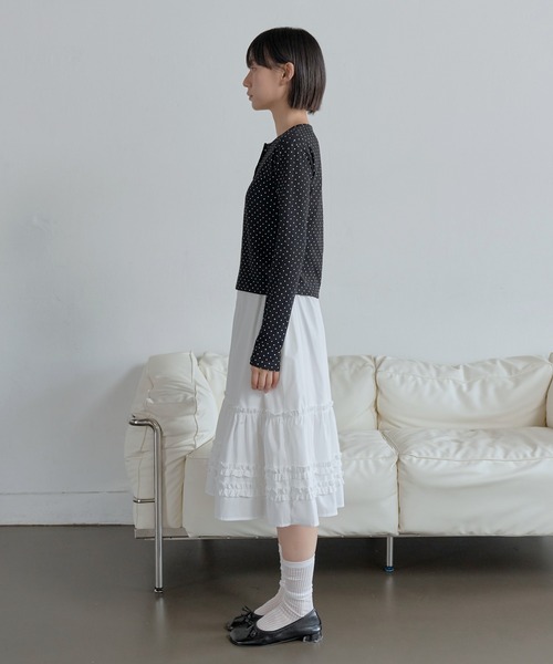 「UNE MANSION」 長袖カットソー SMALL ピンク レディース_画像3
