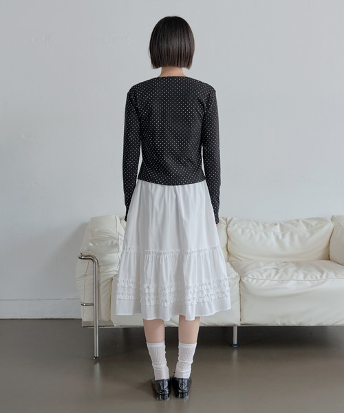 「UNE MANSION」 長袖カットソー SMALL ピンク レディース_画像4