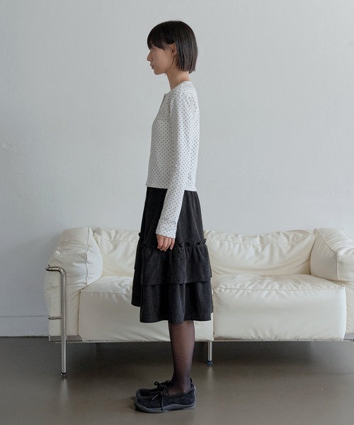 「UNE MANSION」 長袖カットソー SMALL ピンク レディース_画像7