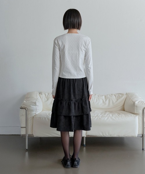 「UNE MANSION」 長袖カットソー SMALL ピンク レディース_画像8
