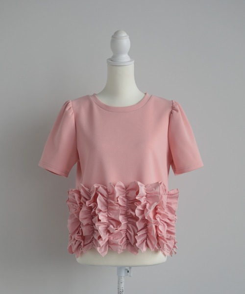 Myu（ミュー） tシャツ 半袖 裾FLOWERチュールTee (半袖) レディース 