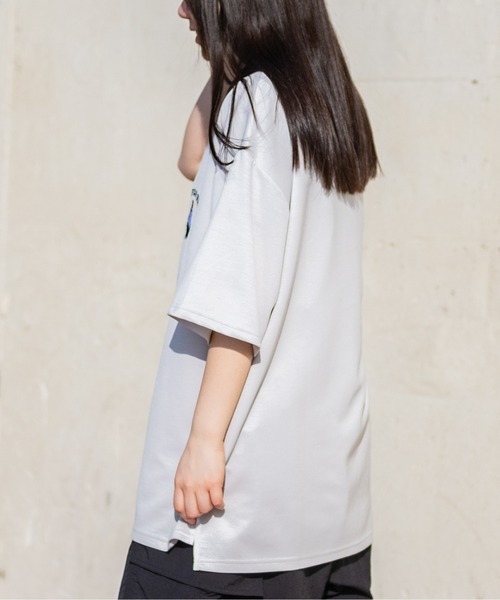 「Red Cap Girl」 半袖シャツ MEDIUM チャコールグレー メンズ_画像9