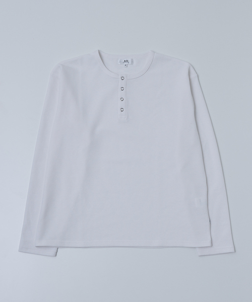 「AH ABAHOUSE」 長袖Tシャツ 46 グレイッシュベージュ メンズ_画像8