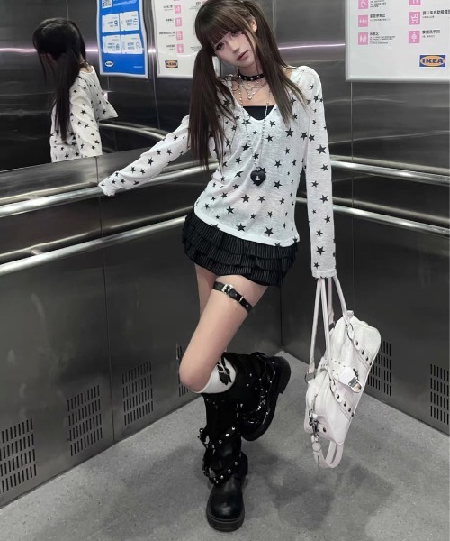 gossip!ロサンゼルス ラッシュガード 「Y2Kガーリー」 トップススター