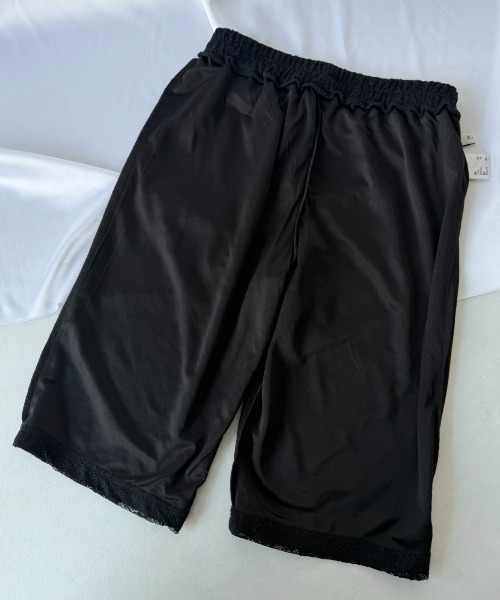AIC. ハーフパンツ パンツ 短パン レースバイカーショーツ レディース