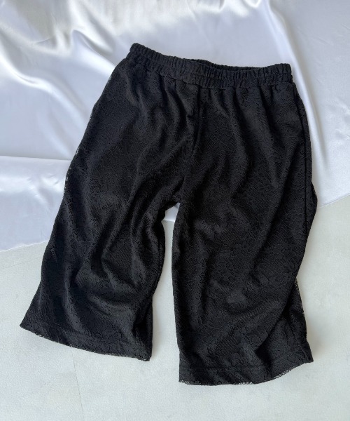 AIC. ハーフパンツ パンツ 短パン レースバイカーショーツ レディース