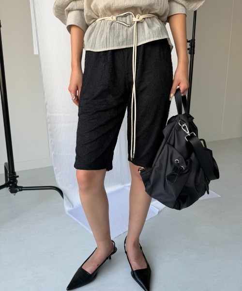 AIC. ハーフパンツ パンツ 短パン レースバイカーショーツ レディース