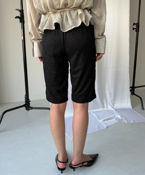 AIC. ハーフパンツ パンツ 短パン レースバイカーショーツ レディース