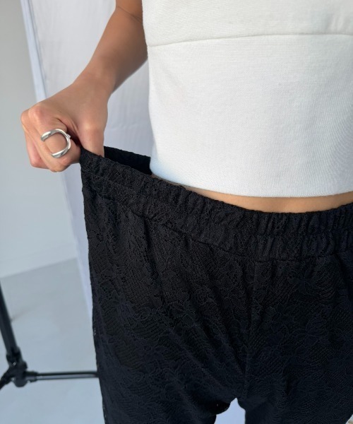 AIC. ハーフパンツ パンツ 短パン レースバイカーショーツ レディース