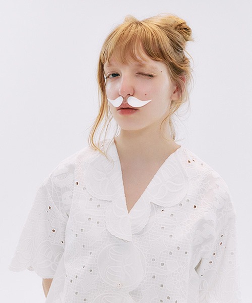tsumori chisato studio clip マラカスレースシャツ　白 studio CLIP（スタディオクリップ） ブラウス シャツ 「tsumori