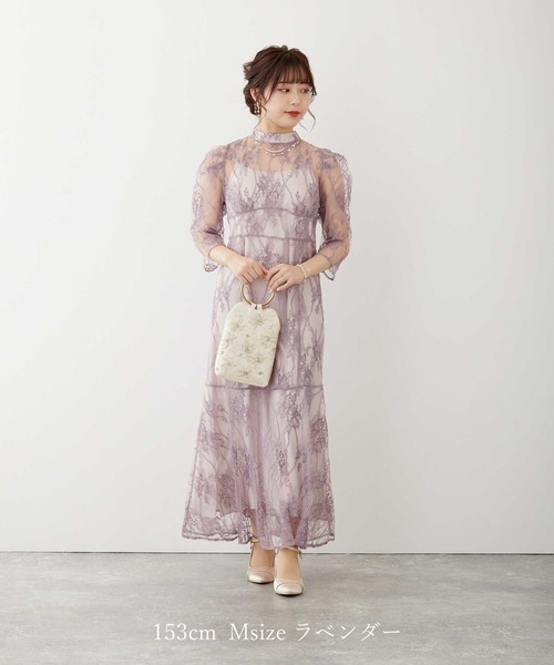 「Dorry Doll」 7分袖ワンピース S ブラック レディース_画像2