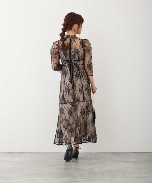 「Dorry Doll」 7分袖ワンピース S ブラック レディース_画像5