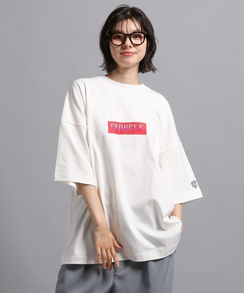 「GEORGE'S」 半袖Tシャツ MEDIUM ブラック メンズ_画像5