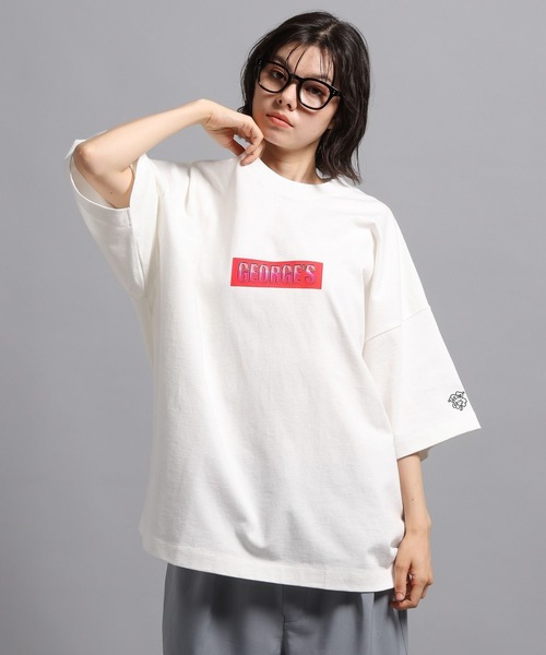 「GEORGE'S」 半袖Tシャツ MEDIUM ブラック メンズ_画像9