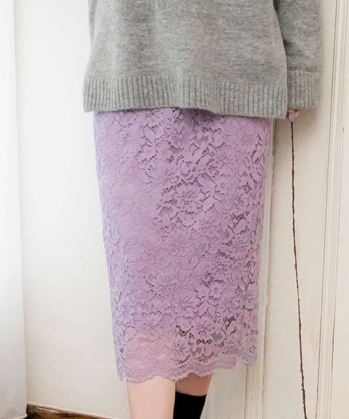 レーススカート Julia Boutique スカート 総レースタイトスカート/510566L