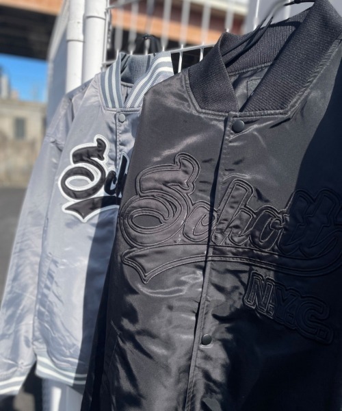 ジャケット スタジャン SCHOTT-NYLON VARSITY JACKET/ショット