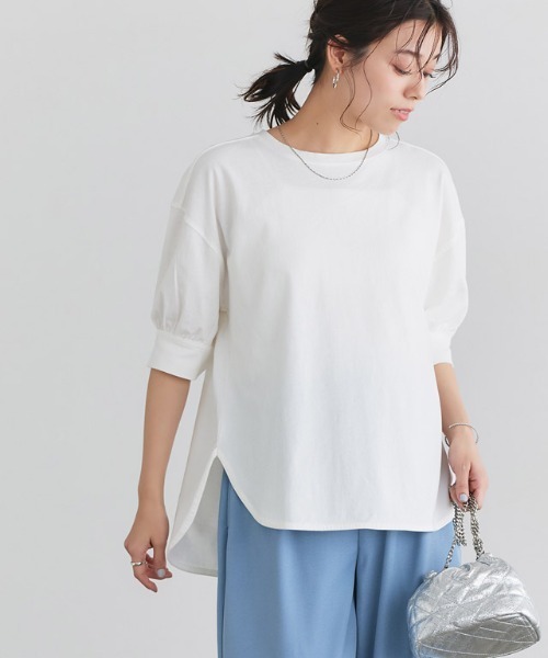 本日SALE♡新品♡定価18,700 BOMBORI パフスリーブカットソー　T Pierrot tシャツ パフスリーブチュニックTシャツ レディース
