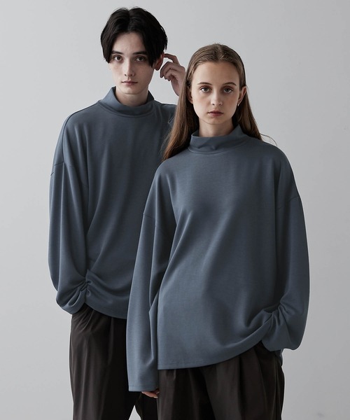 CLEL（クレイル） tシャツ 「CLEL」TR Punch Loose High Neck Cut Sew