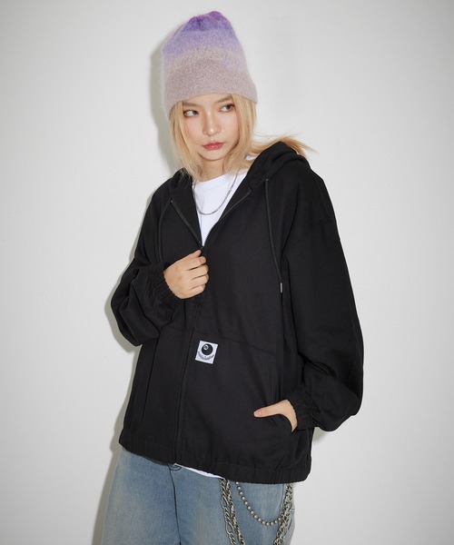 CAT グレー ジップアップジャケット Lサイズ ユニクロ公式 | ジップアップ ブルゾン