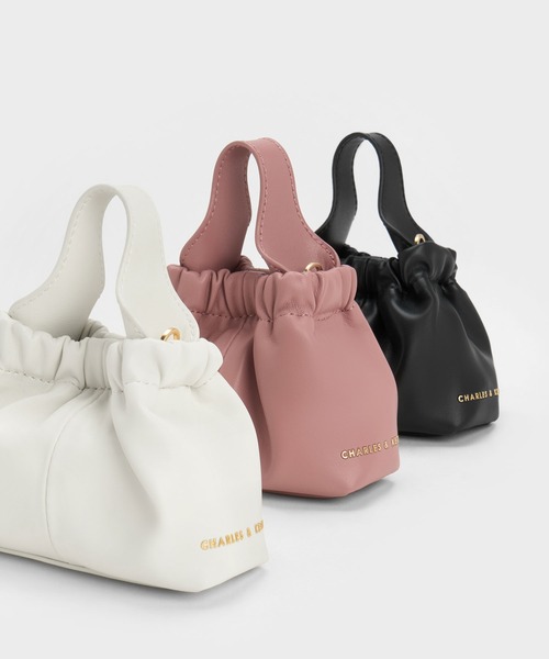 CHARLES & KEITH｜Ally アリー ルーシュドスローチーバッグ 【再