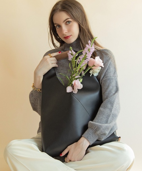 ハンドバッグ カシュクール ワンハンドルバッグ Lサイズ | styiro | 07