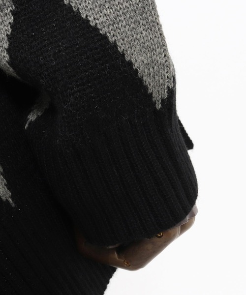 CAMBIO（カンビオ） カーディガン mcg3293- オーバーサイズアーガイル