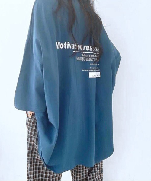 xoxome ロゴプリント オーバーサイズTシャツ tシャツ オーバーシルエット ビッグバッグロゴプリントTシャツ