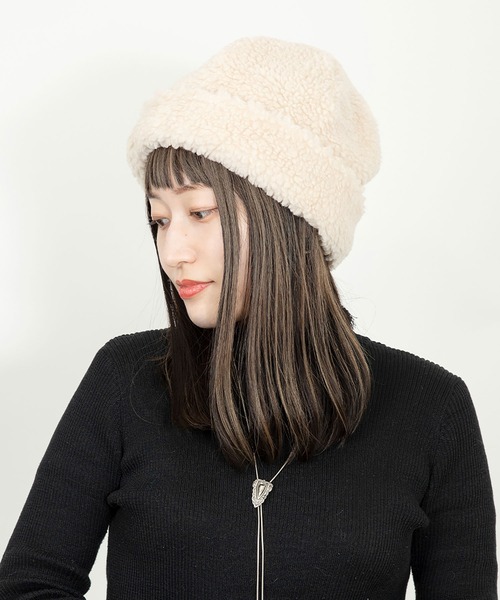 CA4LA フォックス ニット帽 EX PLATINA FOX 6(ONESIZE BEIGE): ニットキャップ｜帽子通販