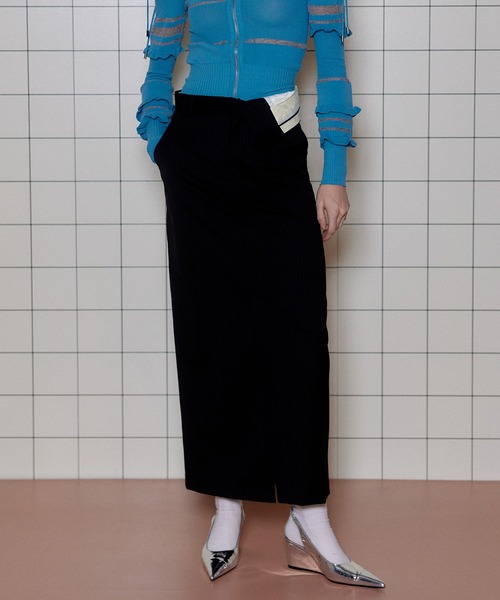 MAISON SPECIAL スカート Turnback Waist Tight Maxi Skirt