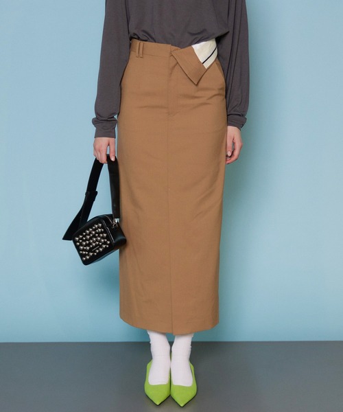 MAISON SPECIAL スカート Turnback Waist Tight Maxi Skirt