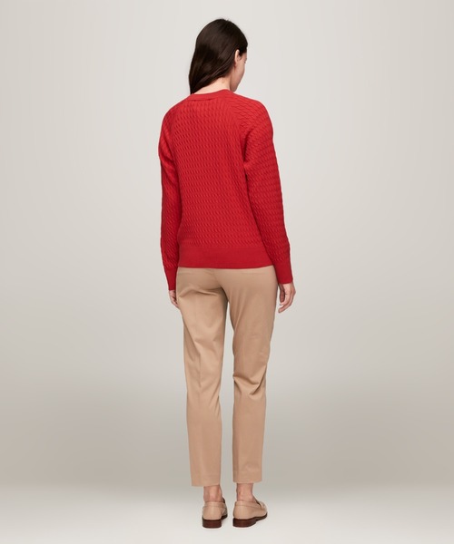 TOMMY HILFIGER ニット セーター 「Oggi掲載」「ESSENTIALS TOMMY HILFIGER ニット セーター 「Oggi掲載」「ESSENTIALS