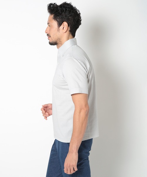 アタッチメントbigポロシャツサイズ1美品 MEN'S BIGI ポロシャツ 「ACTIVE TAILOR」COOL MAXサッカー織り
