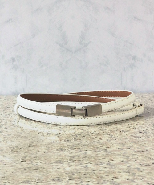 TORY LEATHER(トリーレザー)/3-Piece Silver Buckle Belt